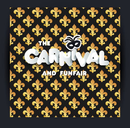 Carnival or Mardi Gras decorationのイラスト素材