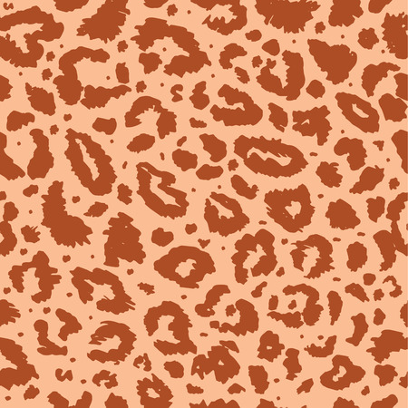 Seamless leopard wild nature pattern.のイラスト素材