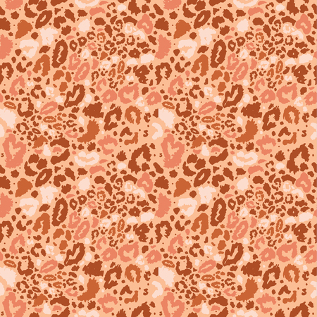 Seamless leopard wild nature pattern.のイラスト素材