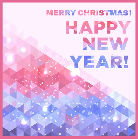 Christmas and new year banners on wooden textureのイラスト素材