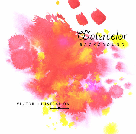 Watercolored splash blot in multiolorのイラスト素材