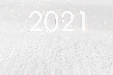 2021. Bokeh light background, christmas and new year holidays backgroundの写真素材