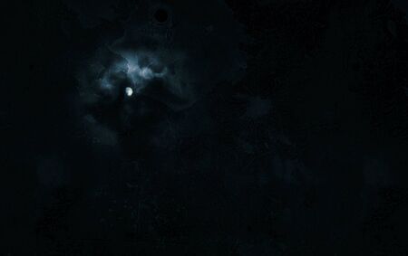 View of the mysterious moon. Grungeの写真素材