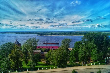 Beautiful, Sunny Nizhny Novgorod, Russiaの写真素材