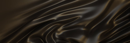 Luxury black fabric silk background banner.3d renderingの写真素材