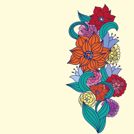 Stylish floral background のイラスト素材