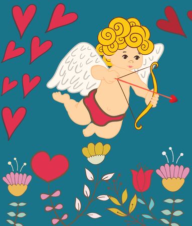 happy Valentines day - greeting cardのイラスト素材
