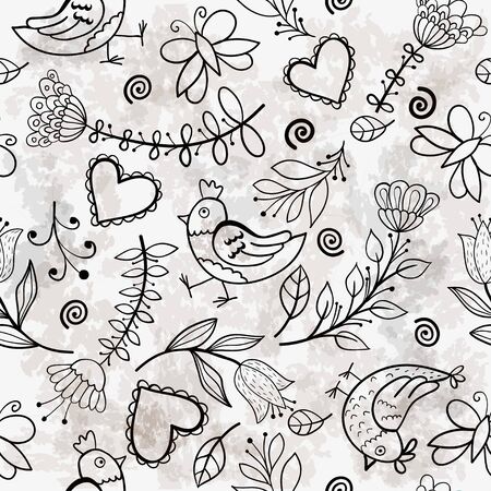 seamless textureckgr in vintage styleのイラスト素材