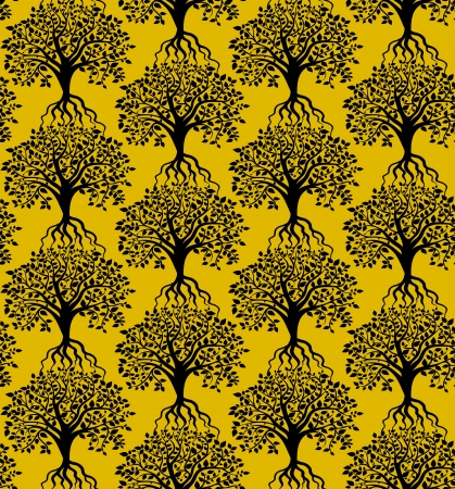 trees patternのイラスト素材