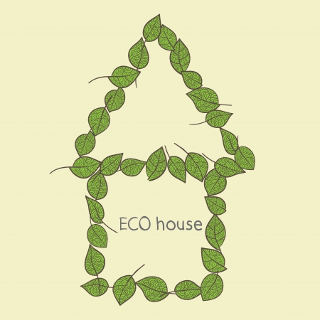 Eco home icon. Vectorのイラスト素材