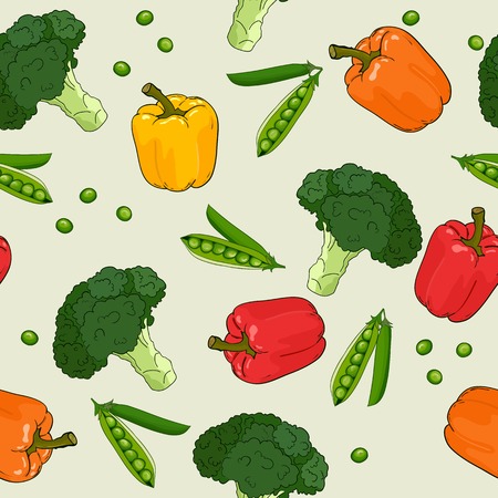 Vegetables patternのイラスト素材