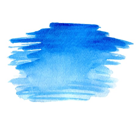 Watercolor vector blue spotのイラスト素材