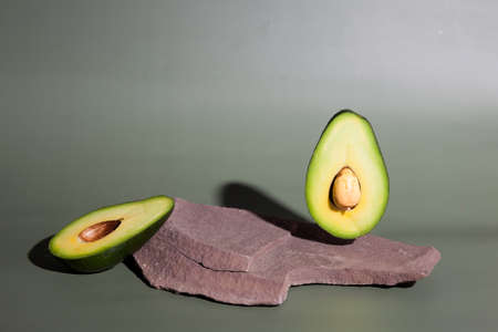 simple beautiful cosmetic product background stone standの写真素材