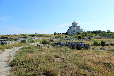 Cathedral in Chersonesus, Sevastopol, Ukraineの写真素材