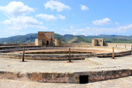 Bellver Castle in Palma de Mallorca, Spainのeditorial素材