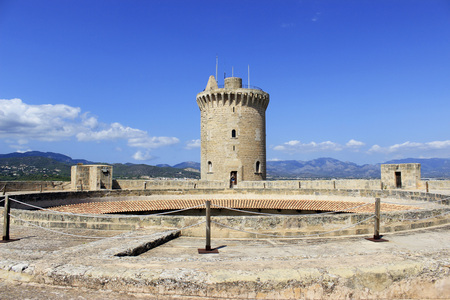 Bellver Castle in Palma de Mallorca, Spainのeditorial素材