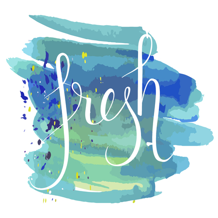 Fresh word lettering. calligraphyのイラスト素材