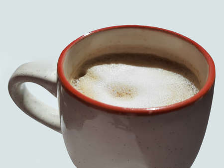 Relaxing morning coffee motivating you to achieve important day goalsの写真素材