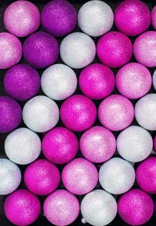 Brilliant Color Balls on Black Backgroundの写真素材