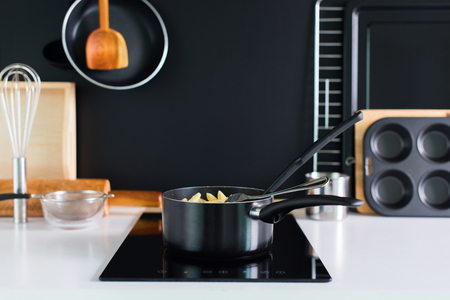 Cooking Accessory Kitchen Composition Black Panelの写真素材
