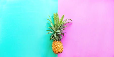 Pine Apple Tropical Fruit Yellow Natural Organicの写真素材