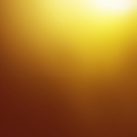Brown smooth gradient background with yellow spring sunshine effect. Square