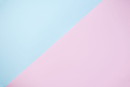 Abstract pastel pink blue color background. Top view. Flat lay. Minimalism