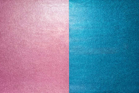 Abstract pastel background pink blue brilliant paper. Top view. Flat lay. Minimalismの写真素材