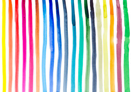 Background of colorful watercolor stripesのイラスト素材