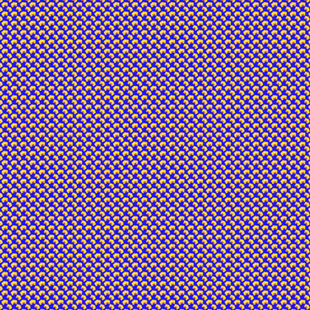 Seamless pattern of yellow Orchid flowers. Flowers for the background. Flowers on a blue background.の写真素材