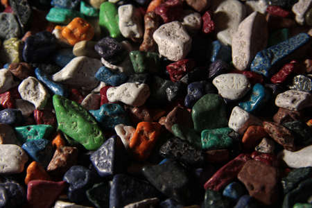 Texture of multi-colored sweet stones. Background made of candy.の写真素材