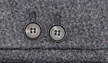 Two buttons on the cashmereの写真素材