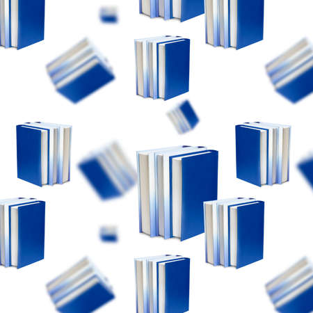 Seamless pattern with books on a white background.の写真素材