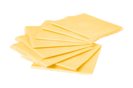 Toast cheese isolated on white background.の写真素材