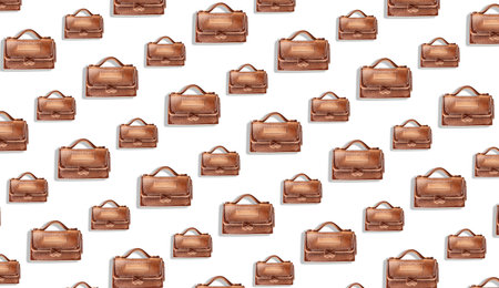 Seamless pattern with shopping bags on a white background.の写真素材