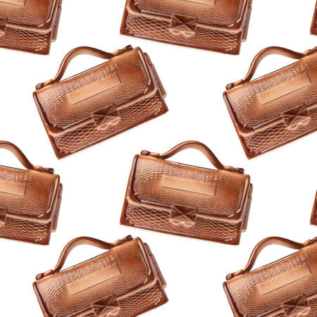 Seamless pattern with shopping bags on a white background.の写真素材