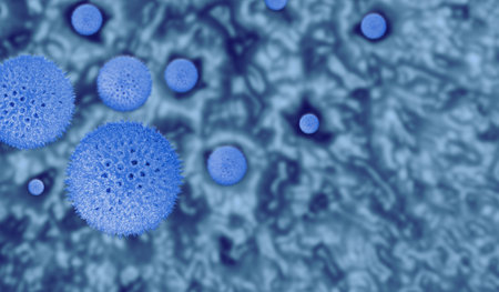 Viruses inside the body. 3d illustration of cells.の写真素材