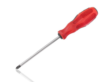 Screwdriver isolated on white background. Tool on white.の写真素材