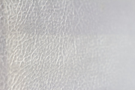 Gray leather background with defocus.の写真素材