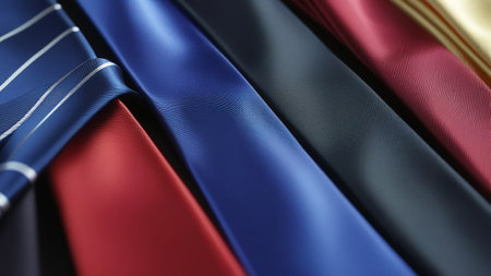 Assortment of men's ties, accessories.の素材
