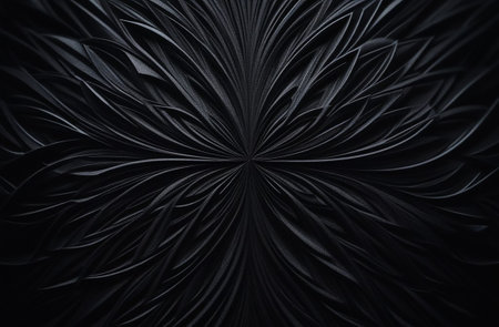 Black relief texture volumetric background.の素材