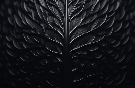 Black relief texture volumetric background.の素材