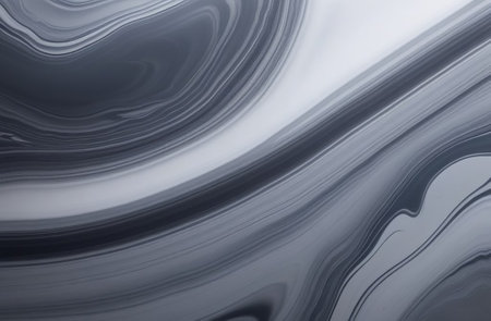 Liquid gray and white marble background.の素材