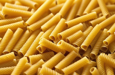 Background with spiral pasta.の素材