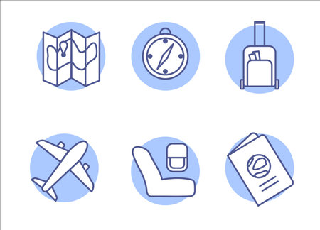 Simple travel icons set. Universal travel icons to use for webのイラスト素材