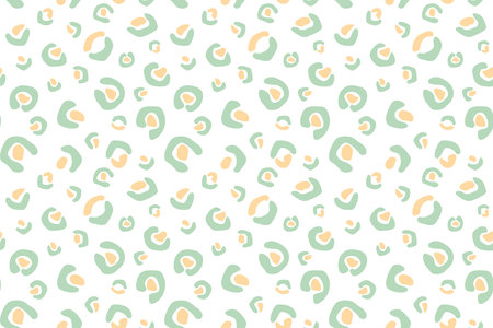 Leopard texture seamless pattern design. Stylised spotted leopard Skin in earthy pastel tone...