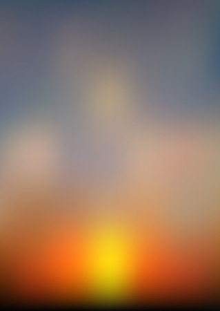 Abstract sundown or sunrise sky background. Gradient mesh texture. Vector illustration.のイラスト素材