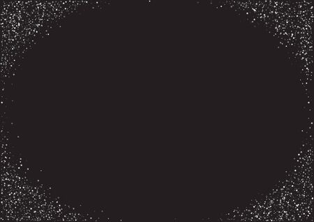 Christmas, new year card template with abstract silver subtle star shaped sparkles background.のイラスト素材