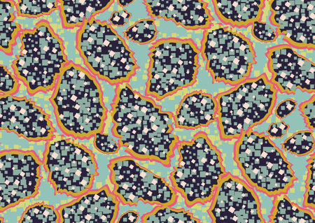 Bold abstracted pixels leopard skin seamless pattern design. Jaguar, leopard, cheetah, panther...