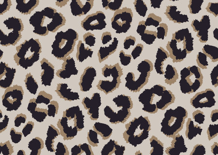 Bold abstracted leopard skin seamless pattern design. Jaguar, leopard, cheetah, panther animal...